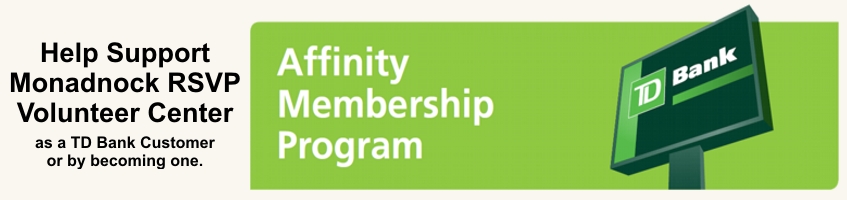 Join TD Bank's Affinity Program and help support Monadnock RSVP